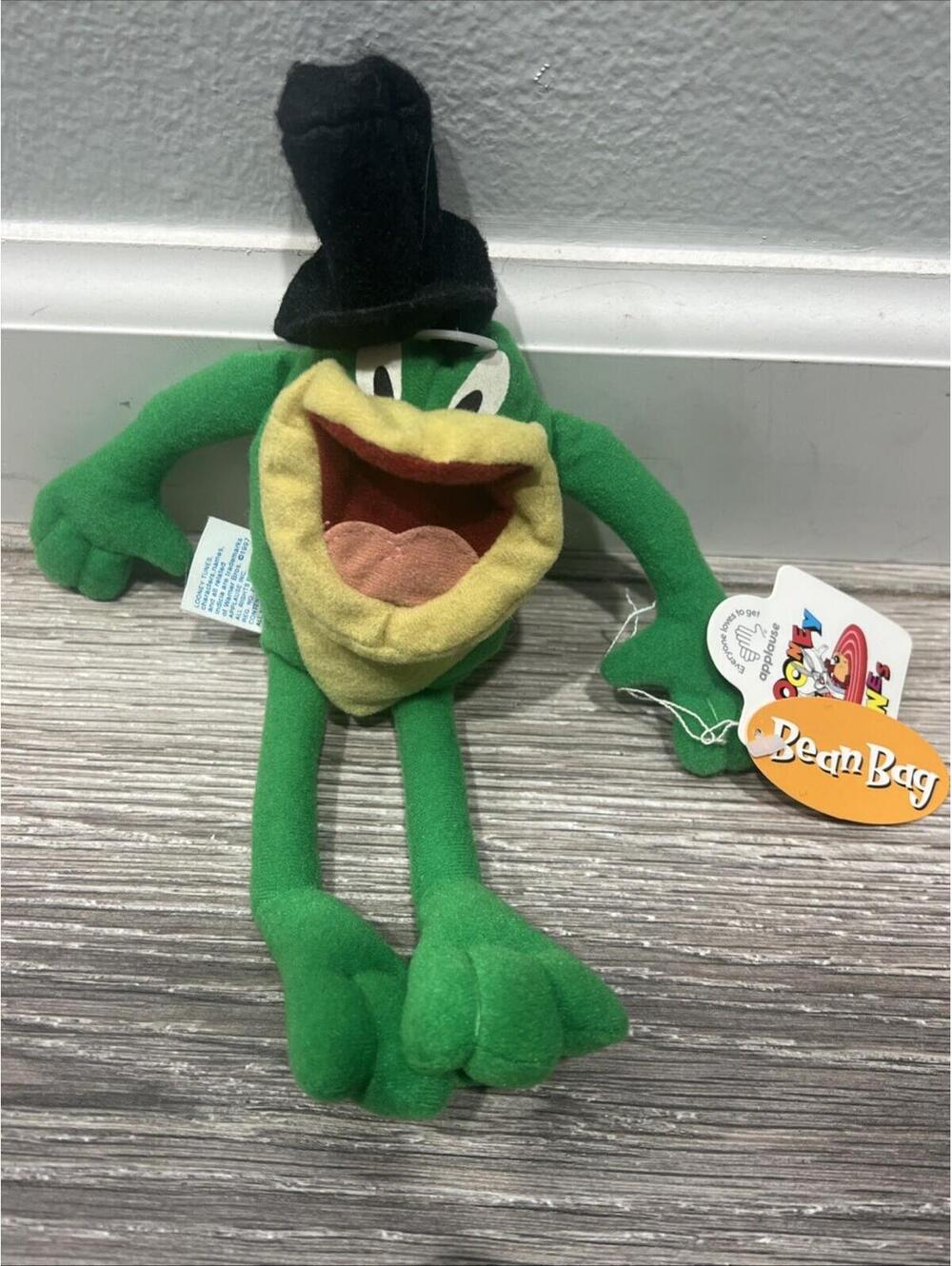 Vtg Looney Tunes J FROG Warner Bros. Applause 9" Bean Bag NWT 1997